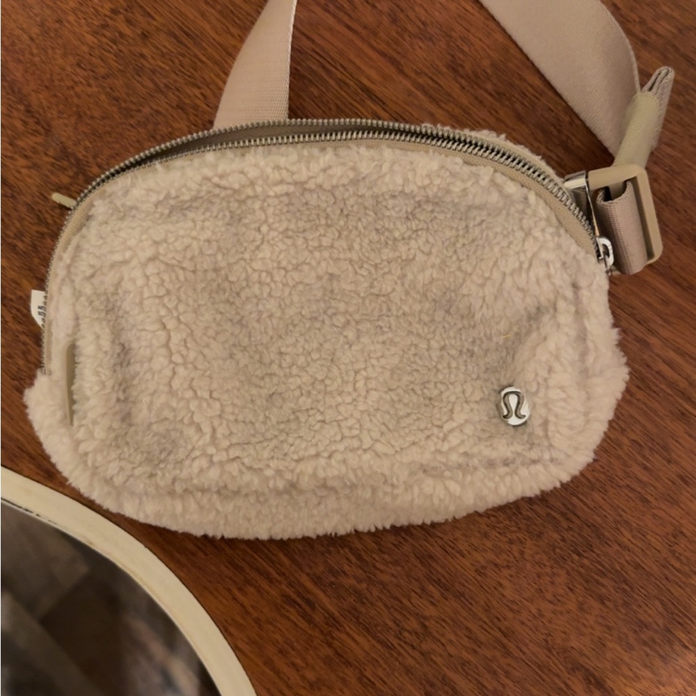 lululemon athletica Beige Sherpa Crossbody Bag